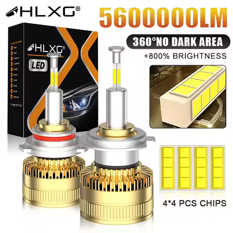 5600W 3D 360 H7 Led Canbus Car Headlights H9 H8 H11 H1 HB3 9005 HB4 9006 Hir2 9012 Turbo 5600000LM Automotive Fog Lights 6000K