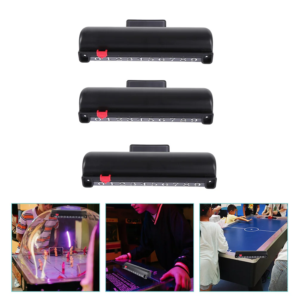 

3Pcs Air Hockey Accessories Sturdy Scoring Units Userfriendly Scorekeeper Box Air Hockey Accessories Plastic Scoring Units