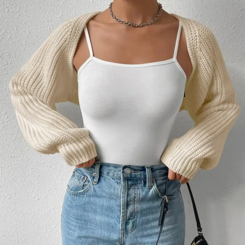 

Women's Loose Sexy Cardigan Sweater European American Style Short Outer Wear Spring Autumn Top Casual Comfortable Vest