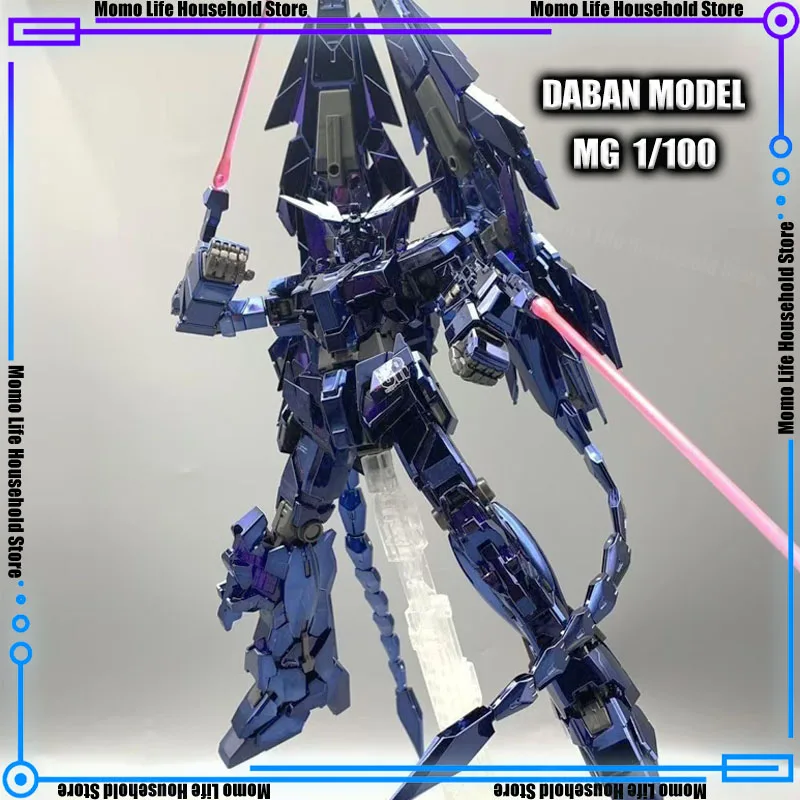 

In Stock DABAN 6642A MG 1/100 RX-03 Unicorn 03 Phenex Electroplated black Assembly Model Kits Anime Robot Plastic Model Toys