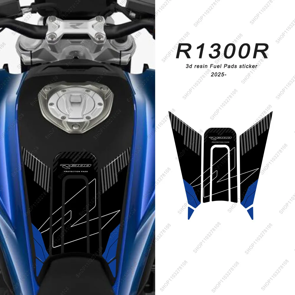 ثلاثية الأبعاد الراتنج ملصق عدة ل R 1300 R R1300R 2025 دراجة نارية الملحقات خزان الوقود وسادة مقاوم للماء مجموعة واقية ملصق #1