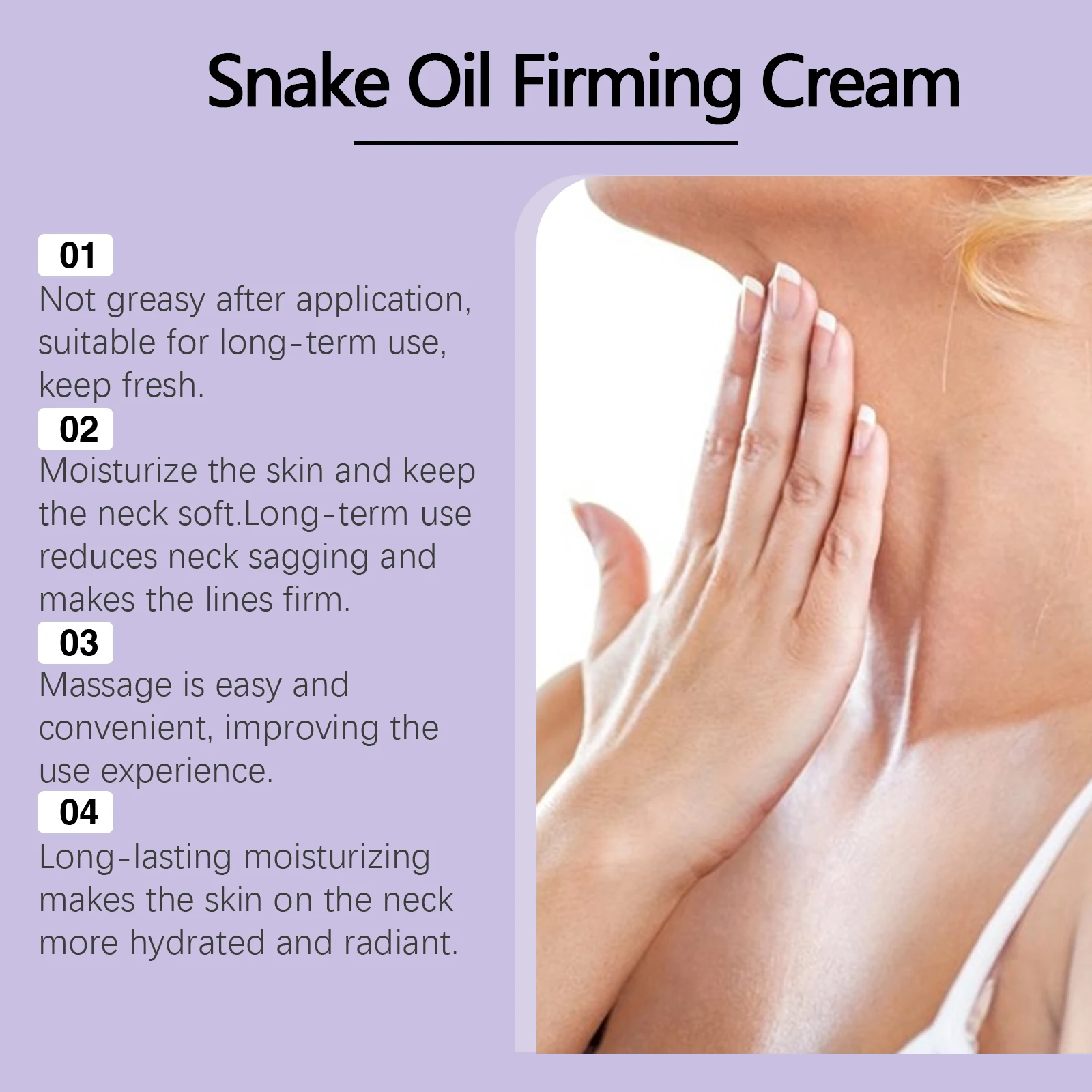 Snake Oil Neck Firming Cream Stick Tightening Double Chin Lighten Neck Fine Lines Lifting Brightening Moisturizing Skin Care