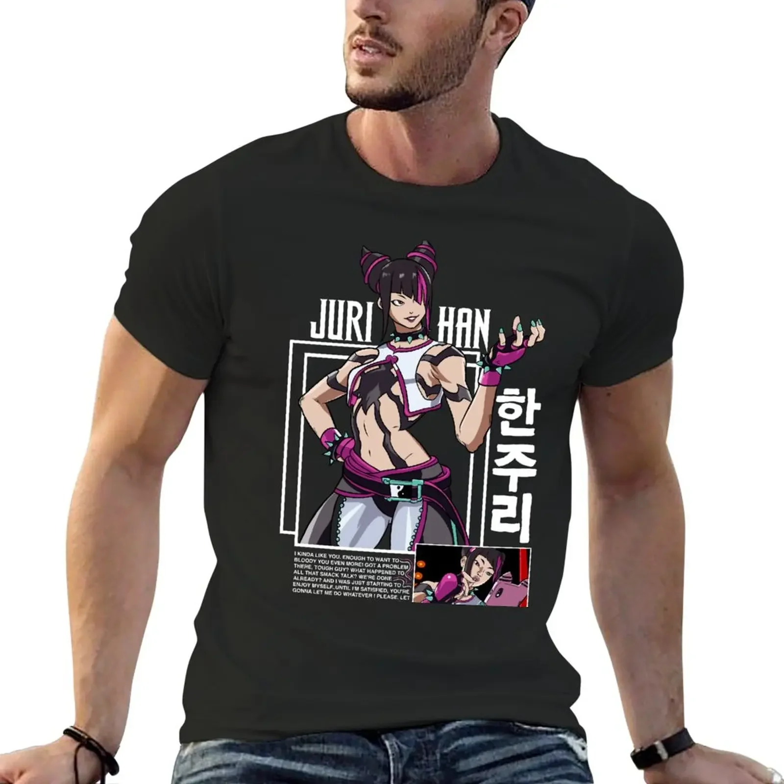 

New Juri T-Shirt anime customized t shirts tees heavyweight t shirts for men