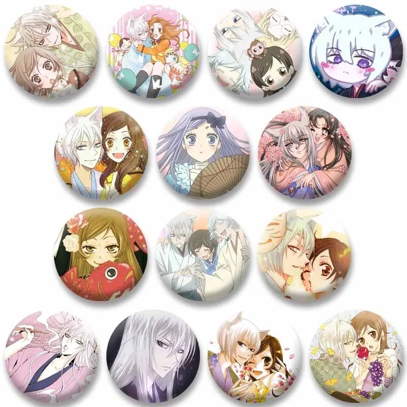 

Anime Kamisama Kiss Button Pins Cute Manhwa Tomoe Nanami Coin Brooch DIY Backpack Clothing Decor Badge Jewelry Accessories Gifts