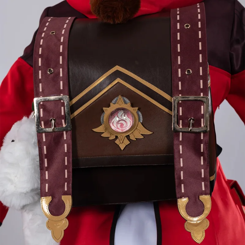 

A Loving Family backpack for Genshin Impact Klee Cosplay Pu Leather Bag Girls SchoolBag Genshin Impact Klee Backpack Women 2025
