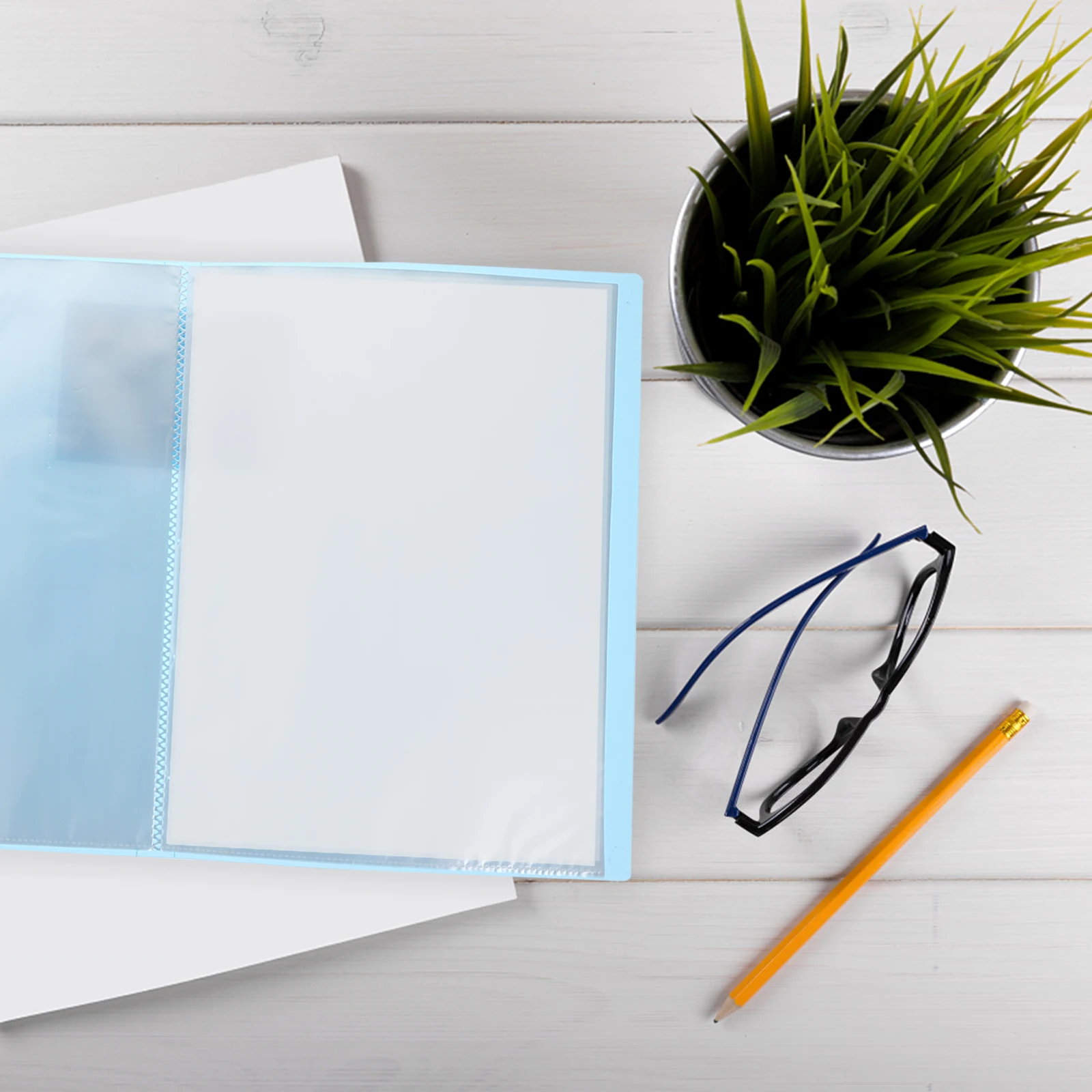 

2 pcs A4 Plastic File Folders Multi-Layer Document Storage Files For Papers Test Sheets Office Home Use Simple Folder Organizers