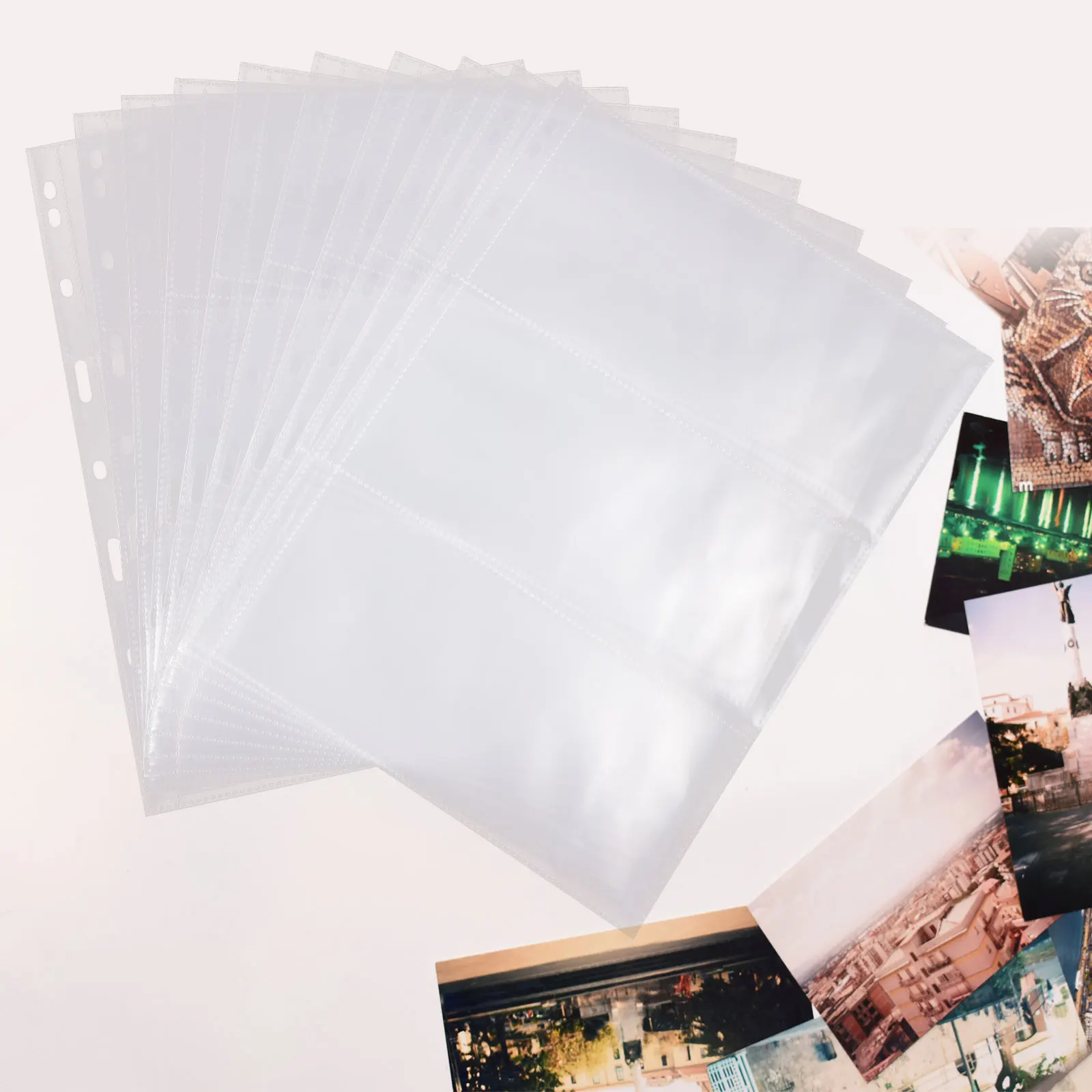 

Photo Albums Banknote Book Postcards Tickets Holder Pages Frame for Bills Sleeves Photo Album Pages Transparent