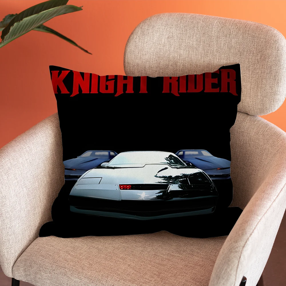 Knight Rider KITT Car Pillow Case Soft Cushion Cases for Farmhouse Sofa Decor Home Decorations and Protector Pillow Case