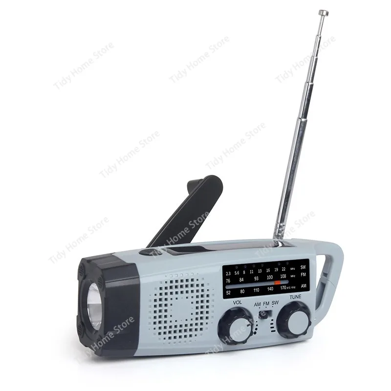 

Многофункциональный фонарик, уличное радио на солнечной энергии, портативное радио с ручным управлением погодным ремешком