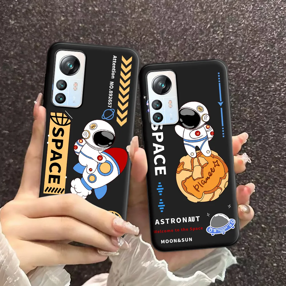 For Blackview A85 Case Ice Cream Soft Silicone TPU Astronaut Pattern Phone Case For Blackview A85 Cute Back Cover Cartoon Conque