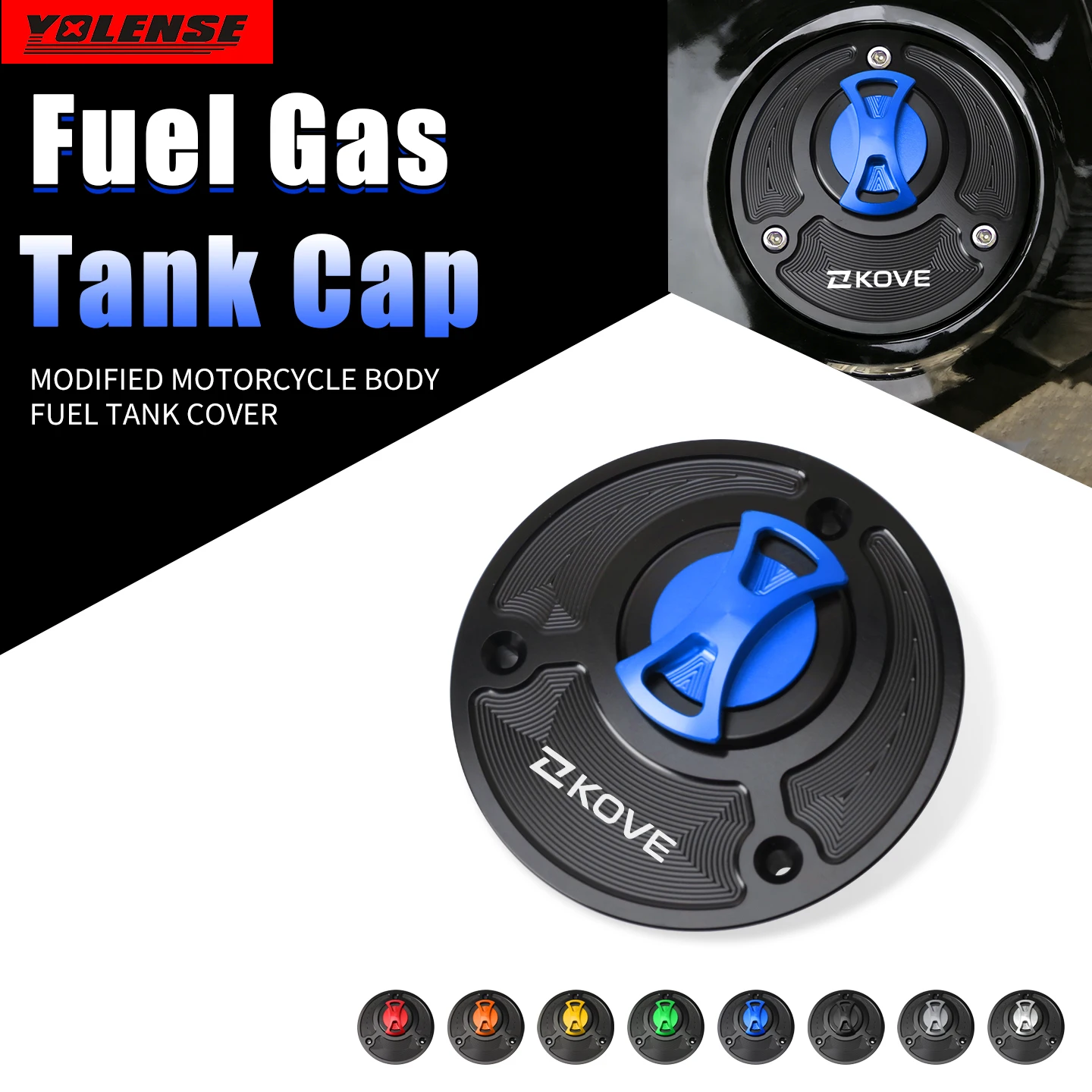 

Keyless Motorcycle Fuel Gas Tank Cap Cover Petrol Cover Parts Accessories For KOVE 450RR 400X 500X 450R 450RALLY