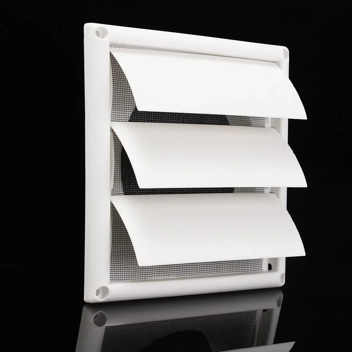 200x200x40mm Plastic White Wall Grilles Duct Heating Cooling Vents For Kitchen Bathroom 6 inch Air Vent Grille Ventilation Cover