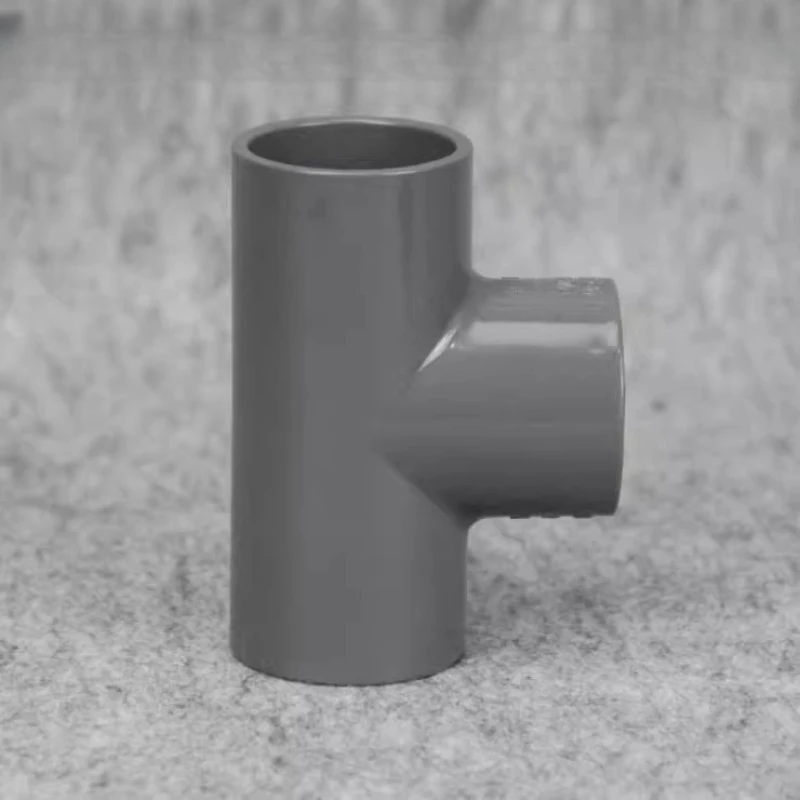 UPVC Drinking Water Pipe Fittings, PVC Plastic Water Supply Pipe Three-way Elbow, Straight-through Union