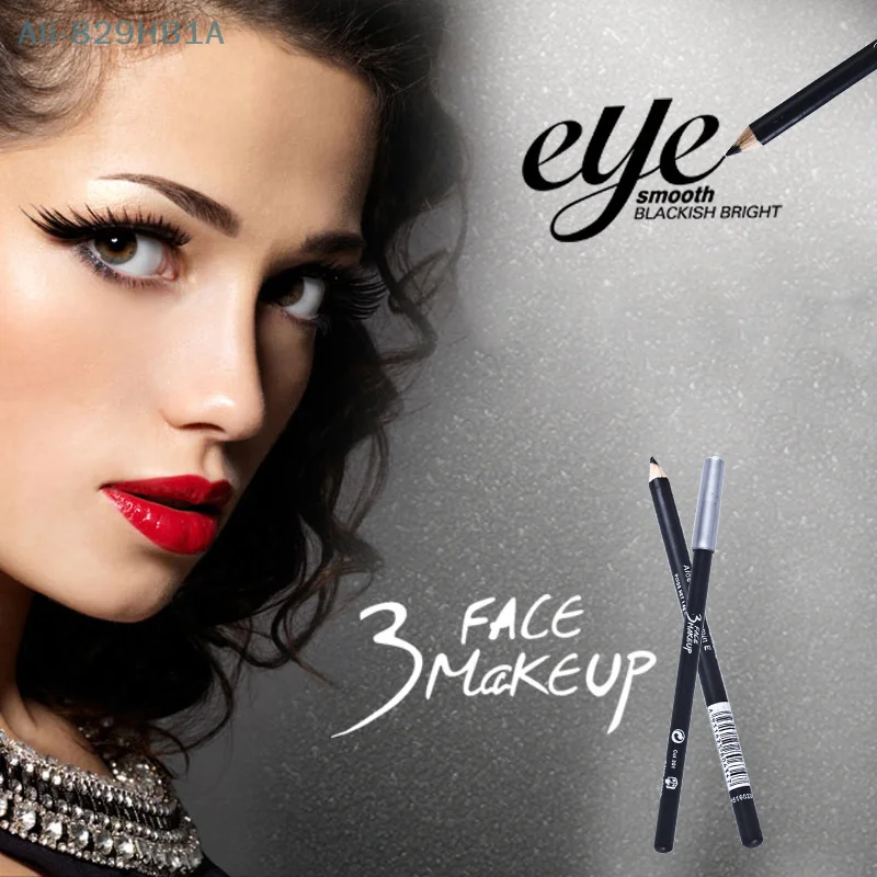 Professional Makeup Black Brown Eyeliner Eyebrow Pencil Waterproof Lasting