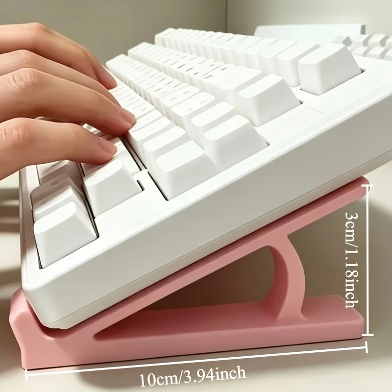 2 Pair New Portable Keyboard Elevated Stand Raised Keyboard Angle Plastic Computer Keyboard Riser Accessories Monitor Holder