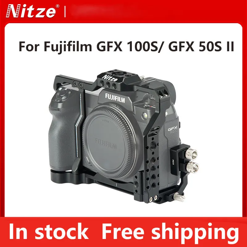 NITZE Camera Cage For Fujifilm GFX 50S II GFX 100S Micro Camera Cage Expansion Accessories