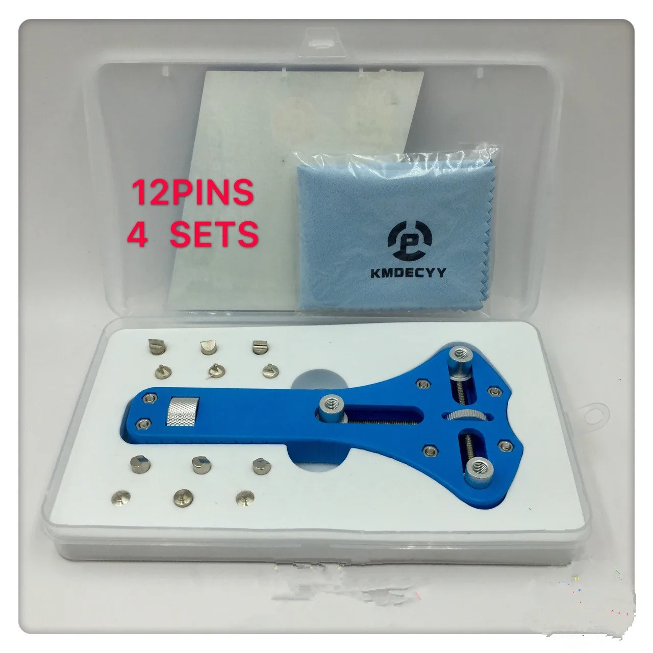 55mm Watch Back Cover Opener Adjustable Screw Back Remover Wrench Watch Back Opener With Box Watch Repair Tools Kits