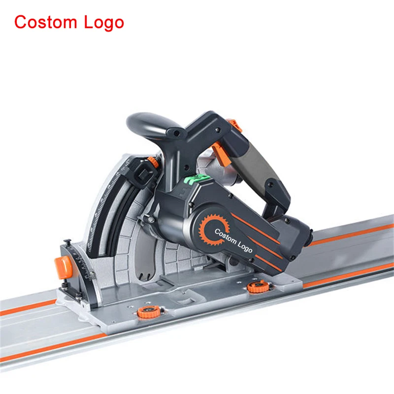 Brushless Track Saw 2000w 168mm Plunge Cut Circular Track Saw with Guide Rail
