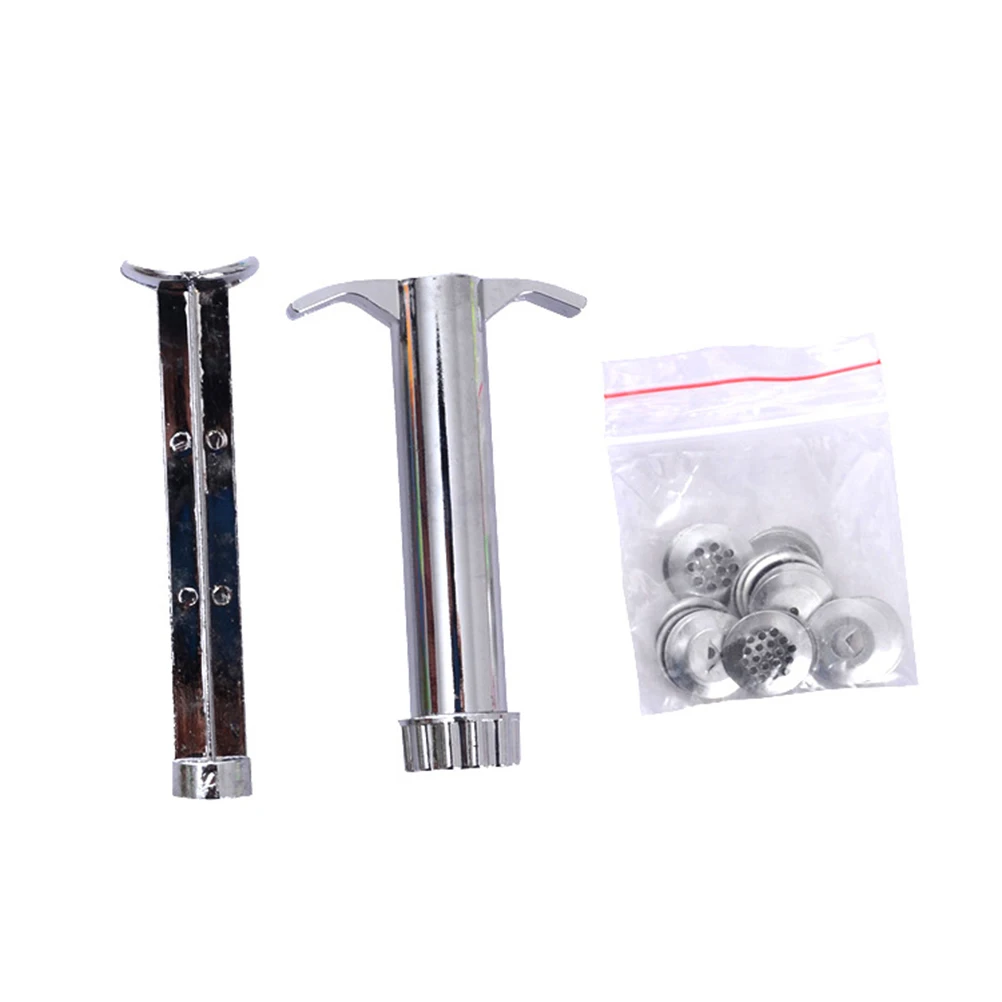 

Clay Extruder Tool 19 Interchangeable Discs for Polymer Ceramic Clay Pastry Bread Dough Silver Craft Project