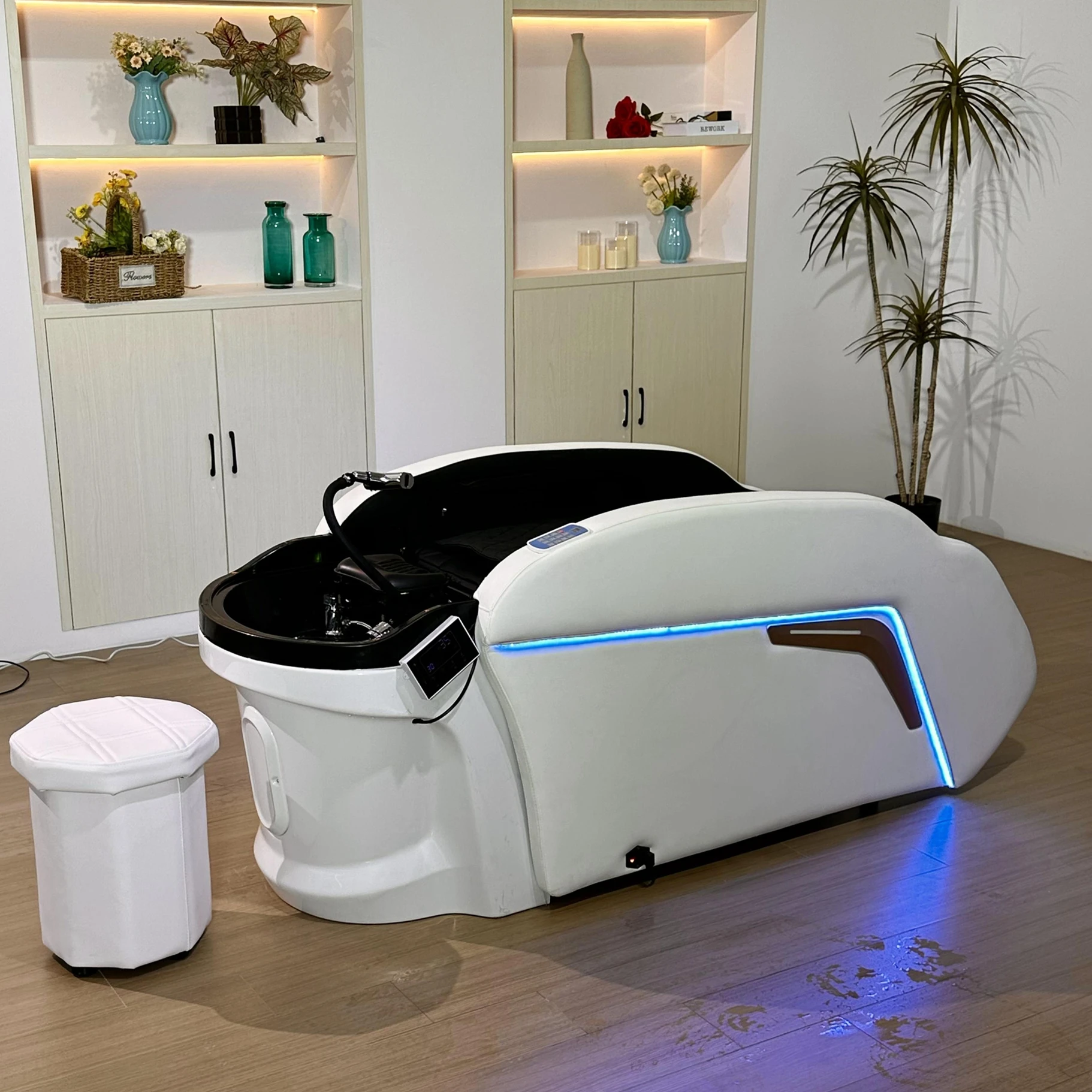 

Hair Treatment Shampoo Bed Electric Massage Warm Water Facial Beauty Salon Furniture