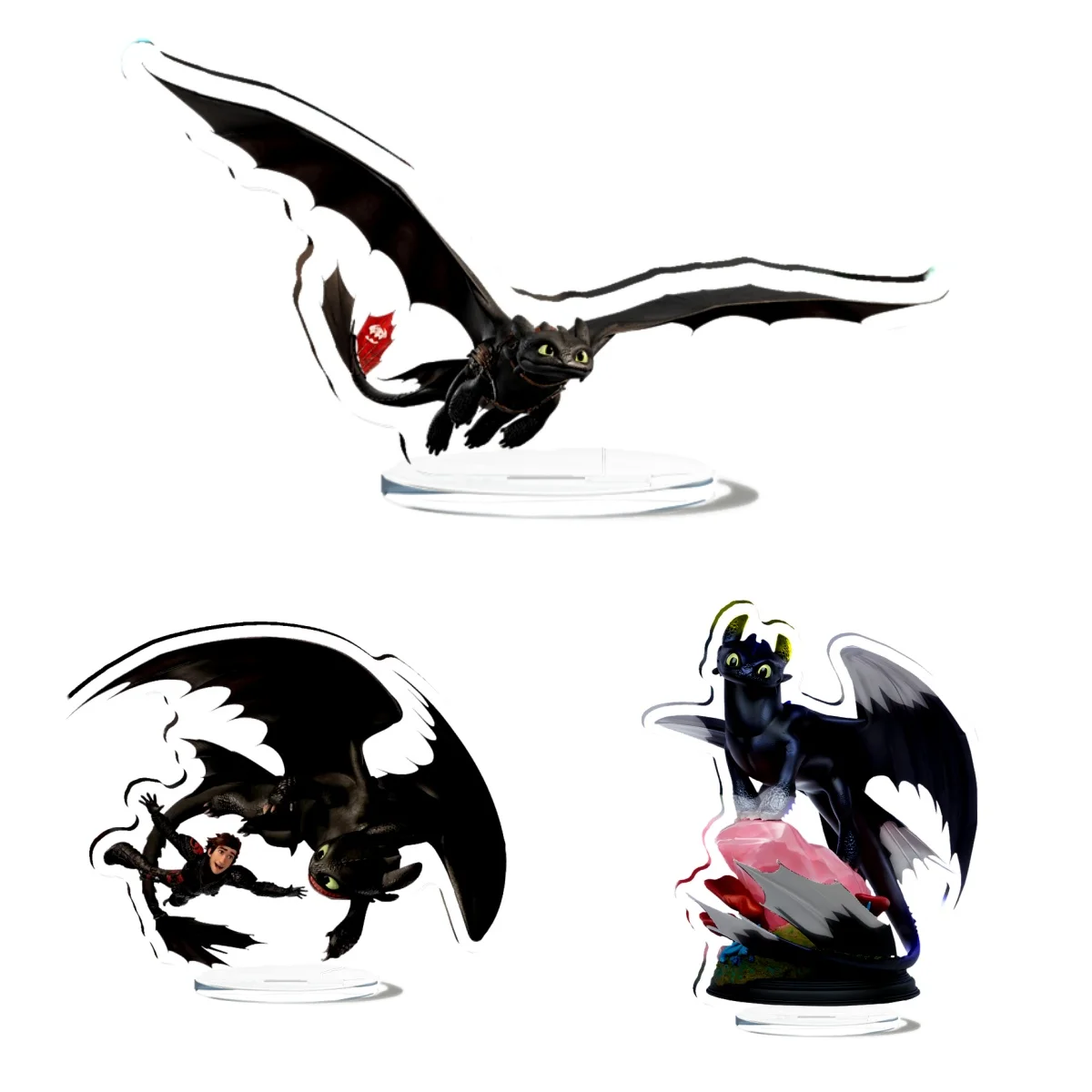 

How Train Your Dragon Toothless Cute Acrylic Stand Model Plate Decoration Desk Figure Display Friends Gift Product Collection