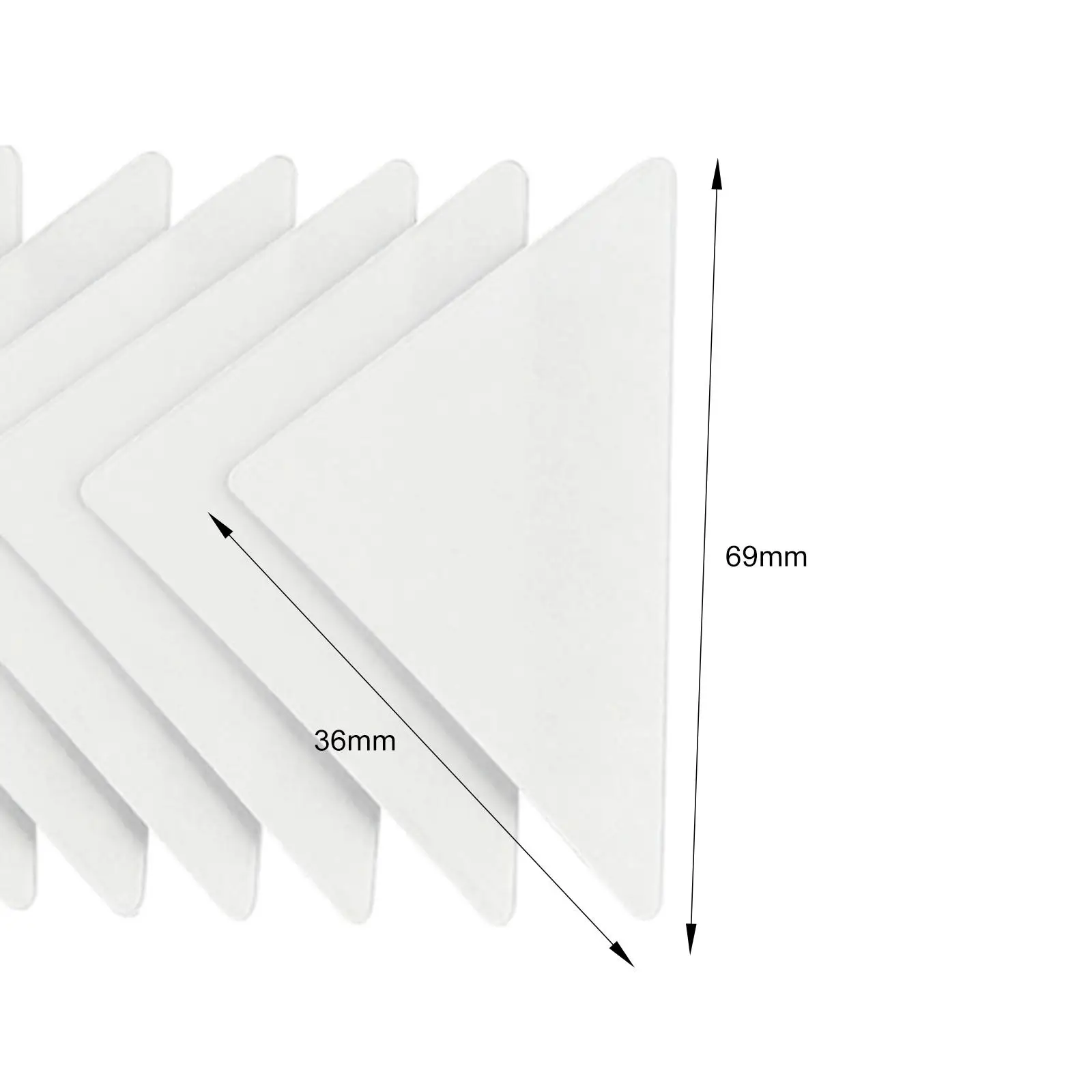 Stand Collar Shaper Sticker Non Roll Fixed Adhesive Pad for Polo Shirt Collar Edge Invisible Sticky Tape PVC Anti Curl White