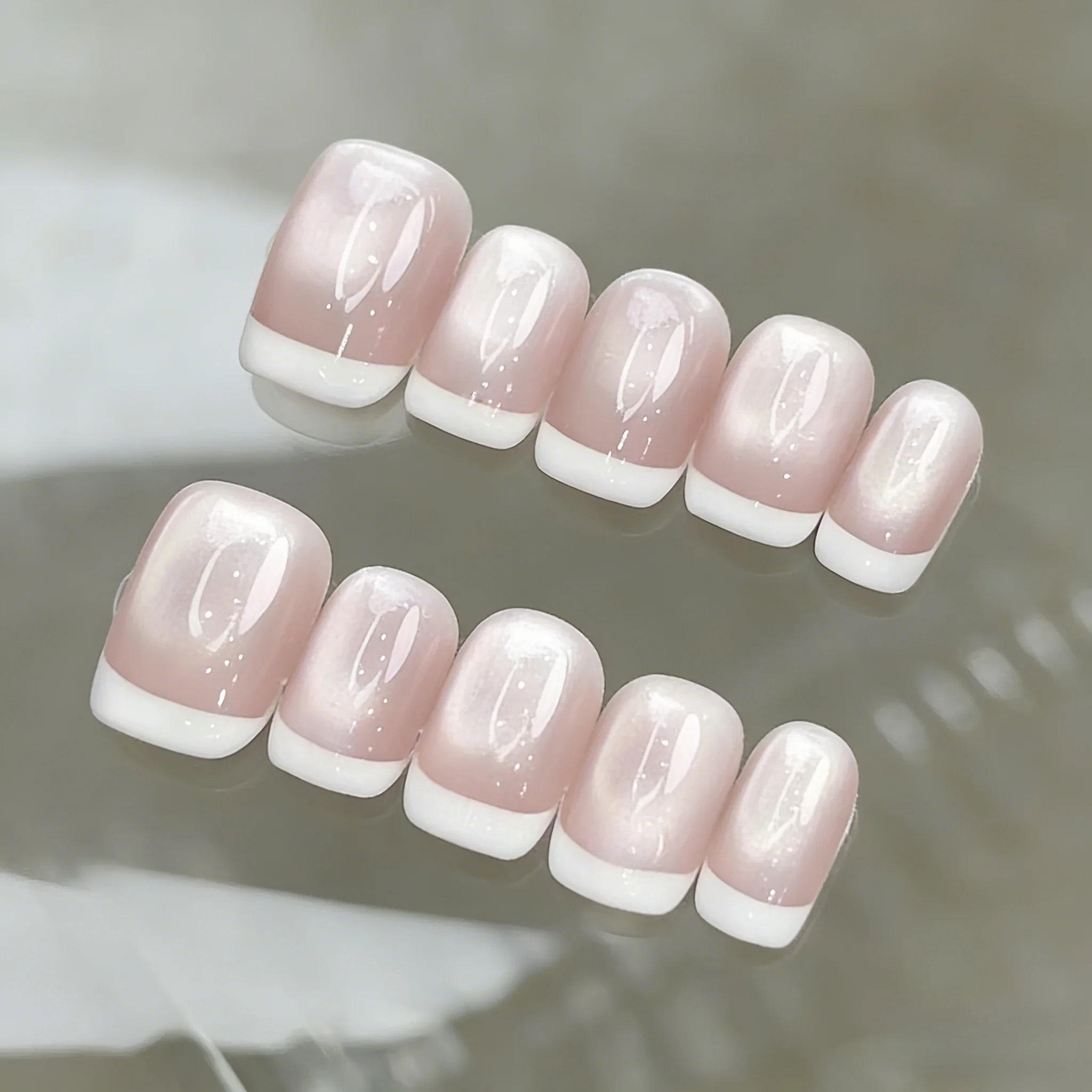 10Pcs White Peach F…