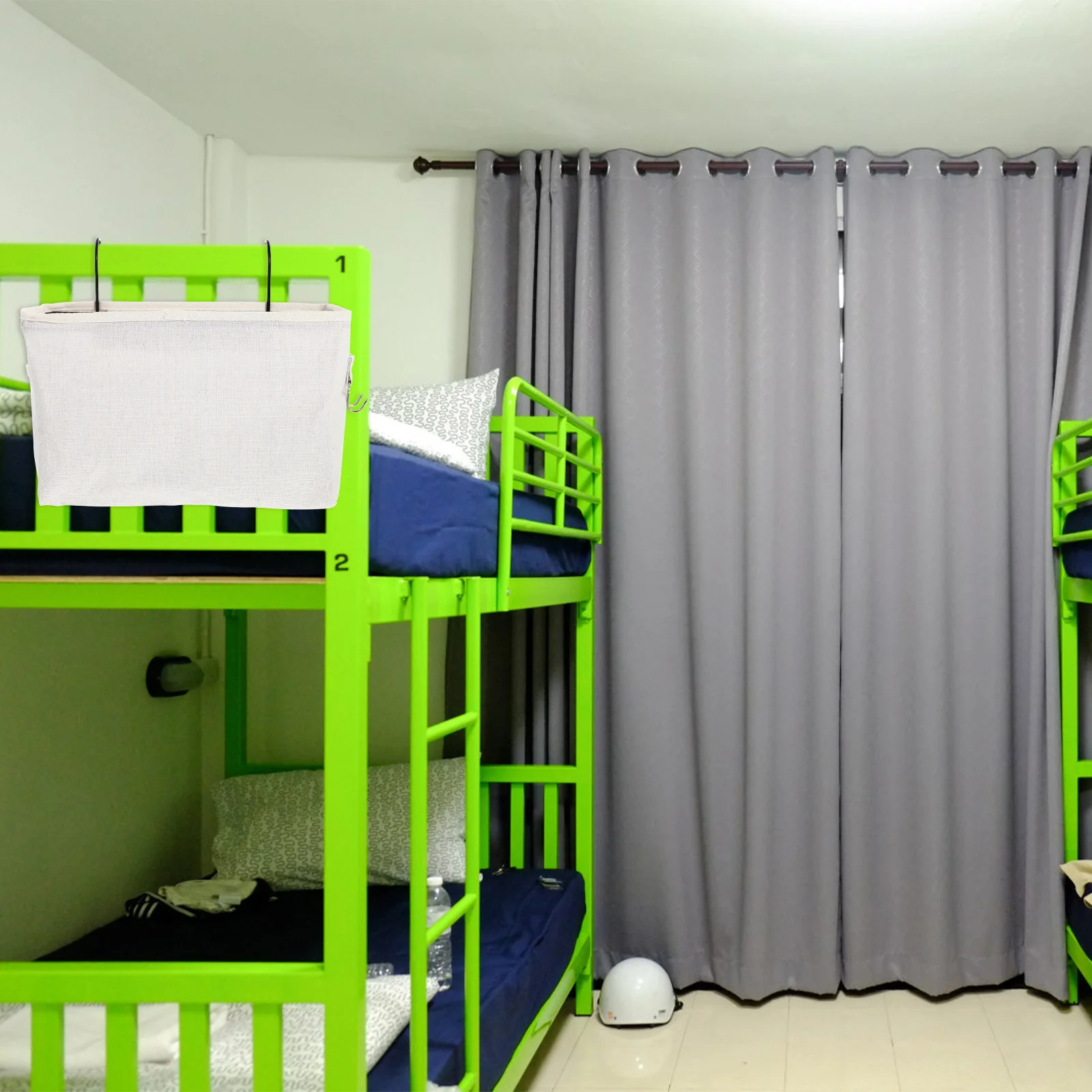 

1pc Bedside Hanging Basket For Dorm Storage Container, Phone Organizer, Door Hanging Basket, Dorm Bedside