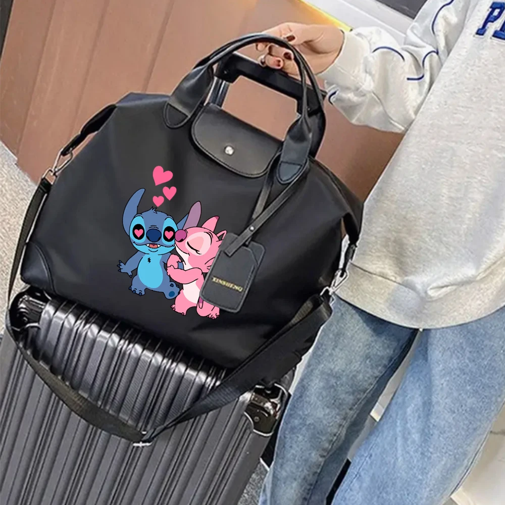 Lilo & Stitch Ladies Travel Bag Large Capacity Women\'s Handbag Crossbody Waterproof Fashion Gym Bag Luggage Bag Shoulderbag Gift