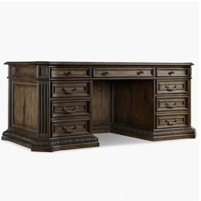 

Стол для письма в ретро-стиле, резной, с ящиками, на заказ