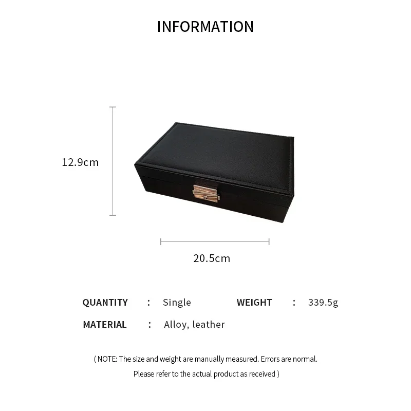 Solid Lockable Jewelry Packaging for Women High-end Earring Boxe Dustproof Storage Large Capacity Portable Travel Display Box K - view 6