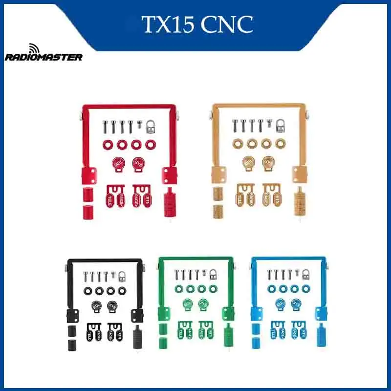 Conjunto de peças de atualização CNC Radiomaster TX15 com 5 cores disponíveis Conjunto de peças RC usinadas de precisão para transmissor 2025