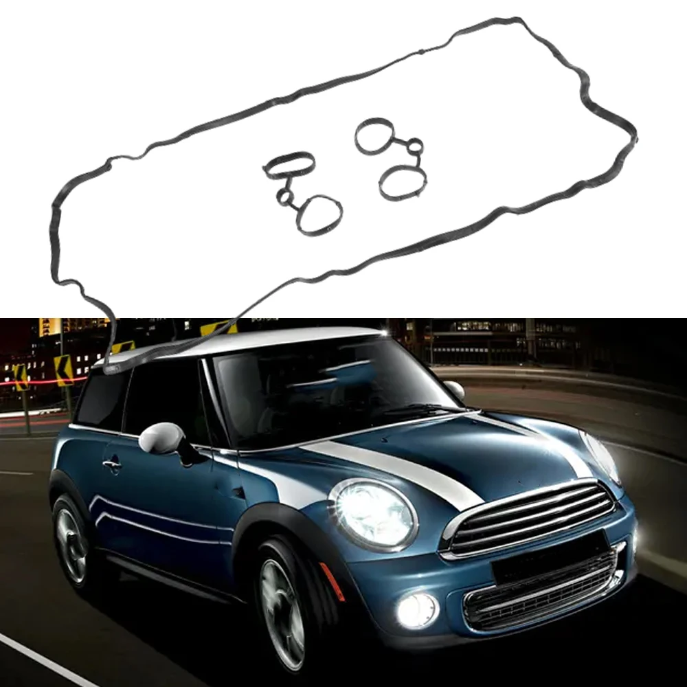 

Rubber Engine Valve Cover Gasket Seal Set for Mini Cooper 2007-2012 Car Accessories 11127572851
