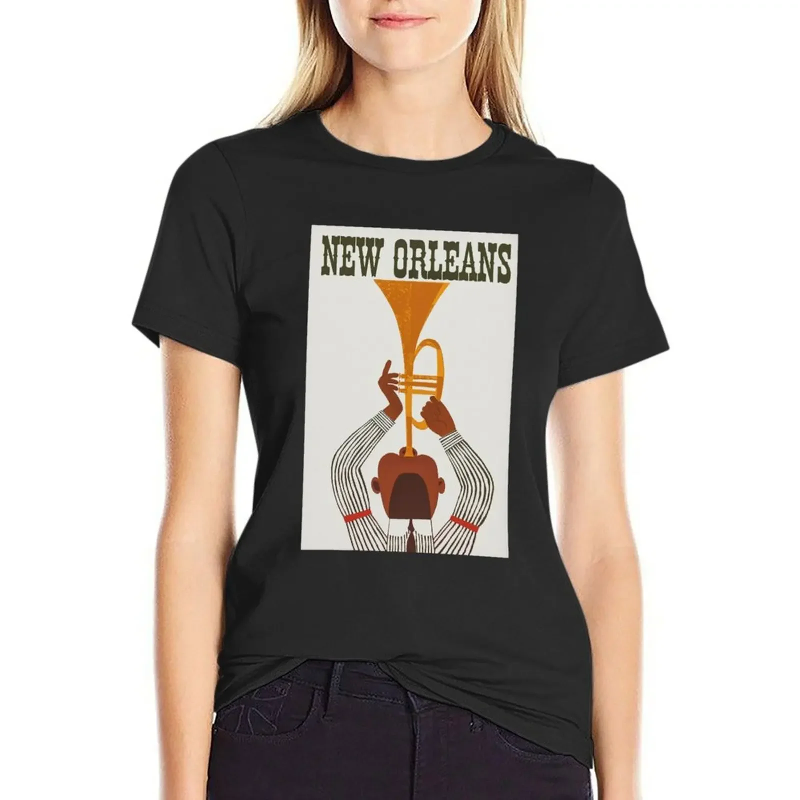 

New Orleans Active T-shirt graphics cute clothes black t shirts for Women