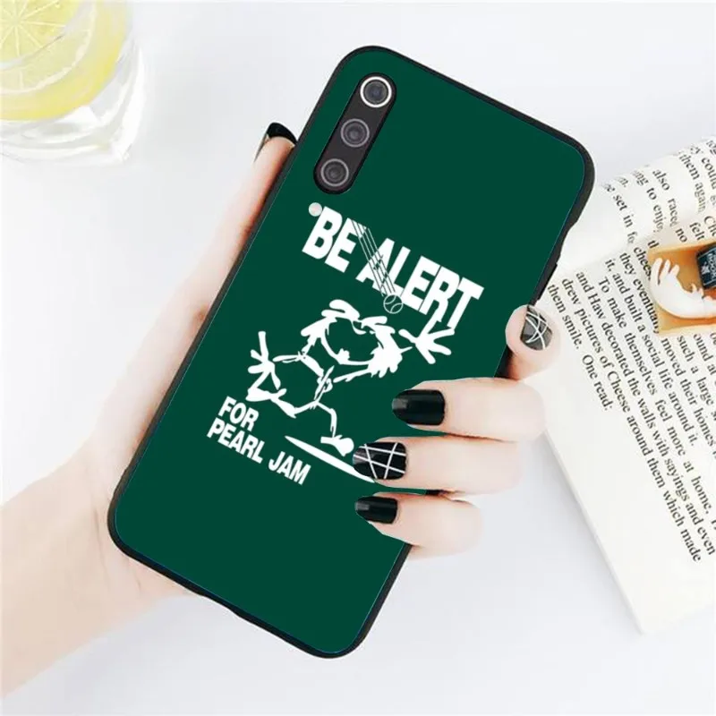 Pearl Jam Smart Mobile Phone Case for Xiaomi Redmi Note 12 11 10 9T 8 7 Pro 9 9A 9C 8 Black Soft Phone Cover Funda