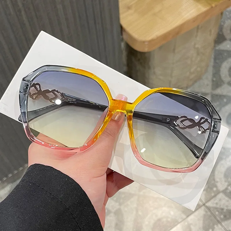 Polygon Shape Men's Sunglasses European American Fashion Stylish Sun Glasses Women Holiday Travelling Woman Sunglass