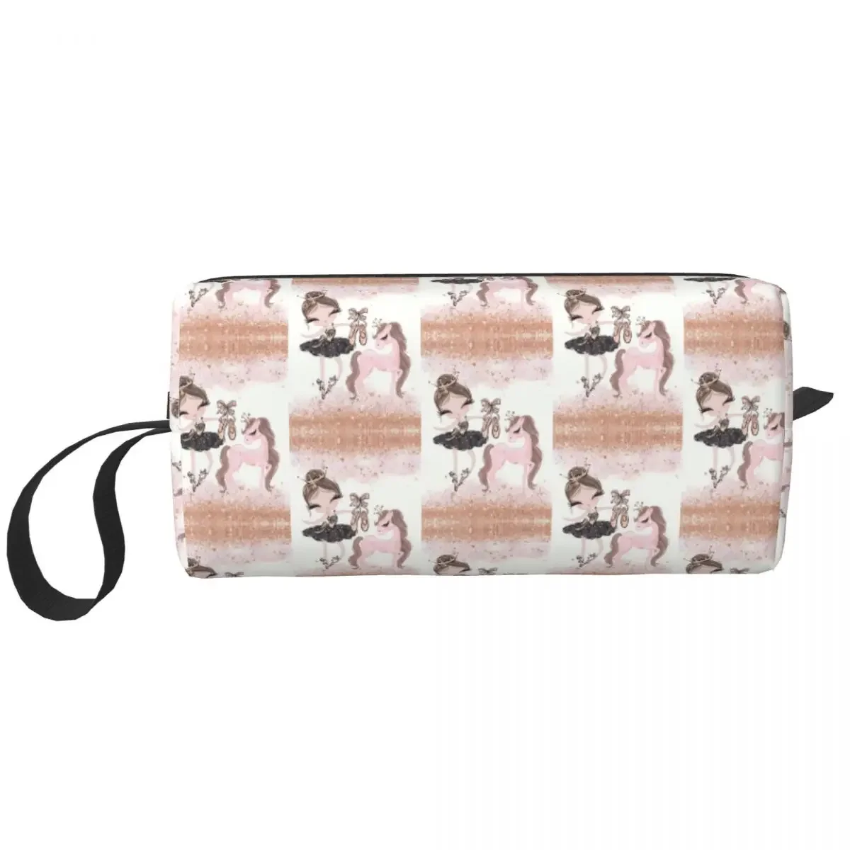 Travel Ballet Art Toiletry Bag Cute Ballerina Dancer Cosmetic Makeup Organizer Women Beauty Storage Dopp Kit Case