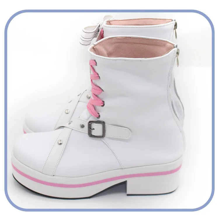 Hakui Koyori Scarpe Cosplay Stivali di Carnevale di Halloween Scarpe in pelle PU Anime Accessori Anime Vtuber Puntelli Cosplay Su misura