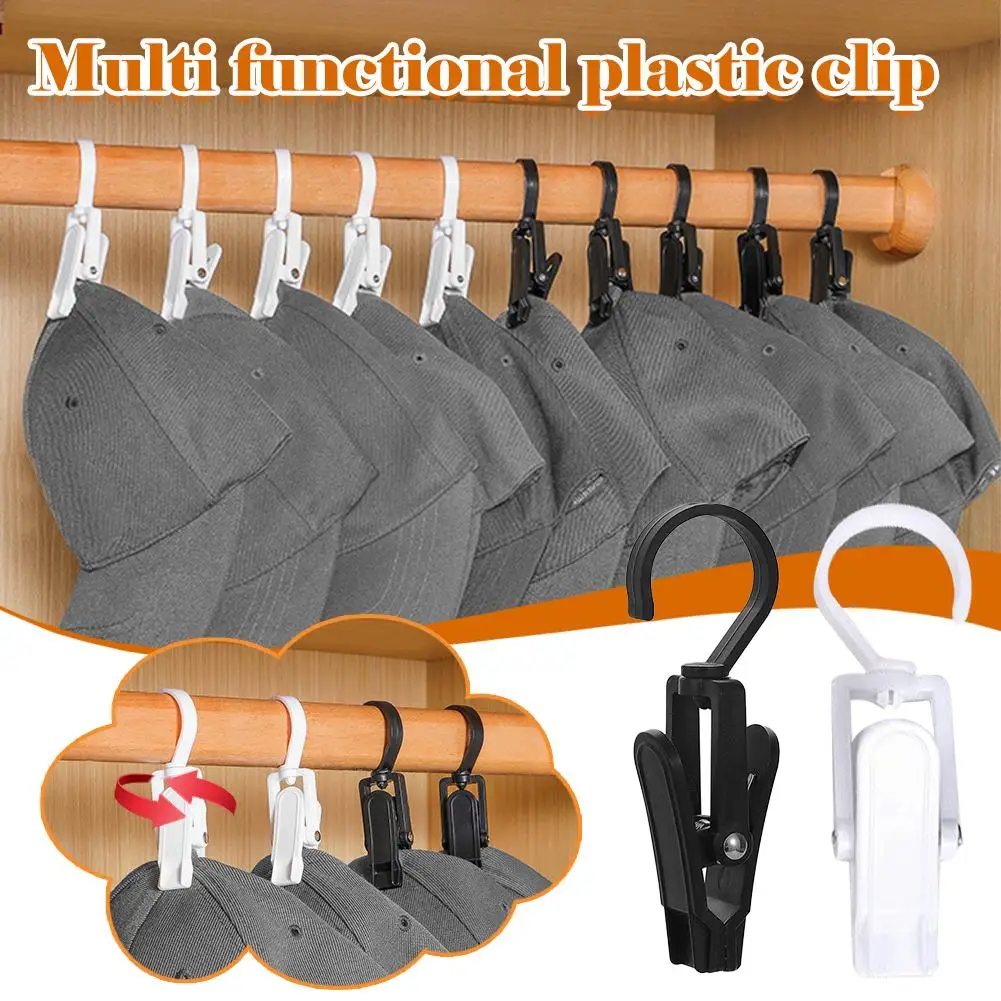 Pinzas para colgar ropa portátiles, pinzas multifuncionales de plástico a prueba de viento para calcetines, ropa interior, pantalones para viaje a casa O6k3