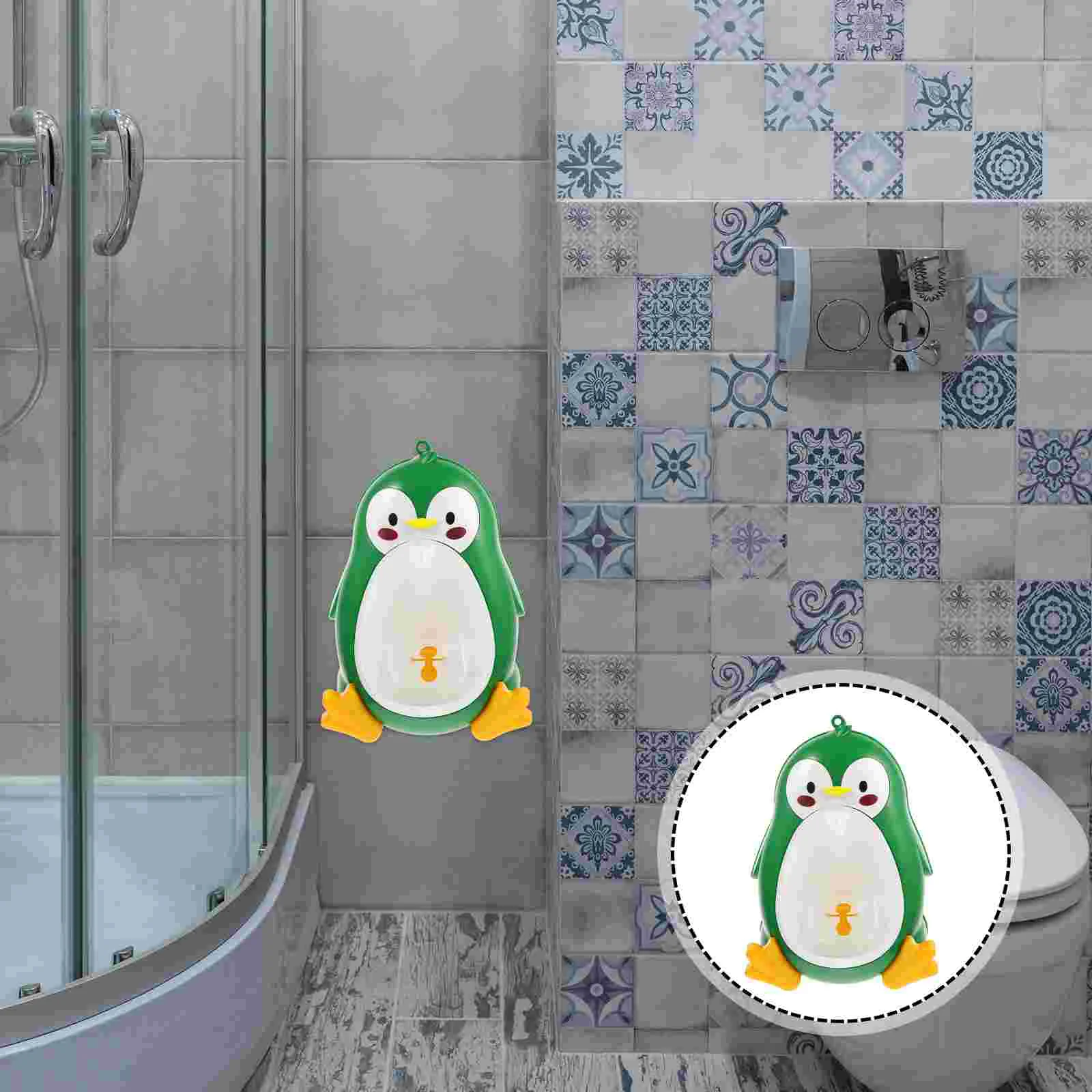 

Potty Training Urinal Penguin Potty Pee Urine Standing Urinal Potty Trainer Wall Hanging Boy Bathroom Toilet Portable Urinal