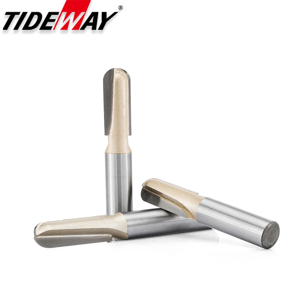 Tideway Deepen Woodworking Round Cove Bit Tungsten Carbide 1/2  1/4 Inch Shank Professional Grade RouterBits for Wood