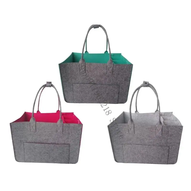 

Strong Felt Travel Organizers Bag Foldable Storage Multi Compartment Carryall For Travel 066F