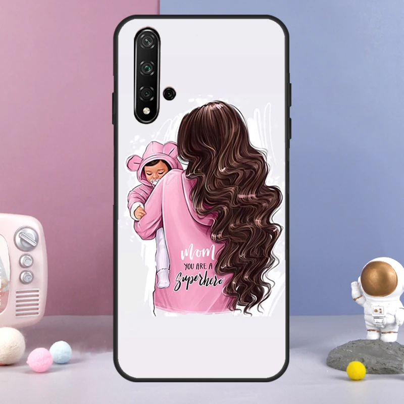 أمي ابنة فتاة ابن أبي لهواوي نوفا 11 برو 9 10 SE Y60 Y70 Y90 Y61 Y91 Y73 Y72 12i 11i 8i P20 P40 P30 لايت