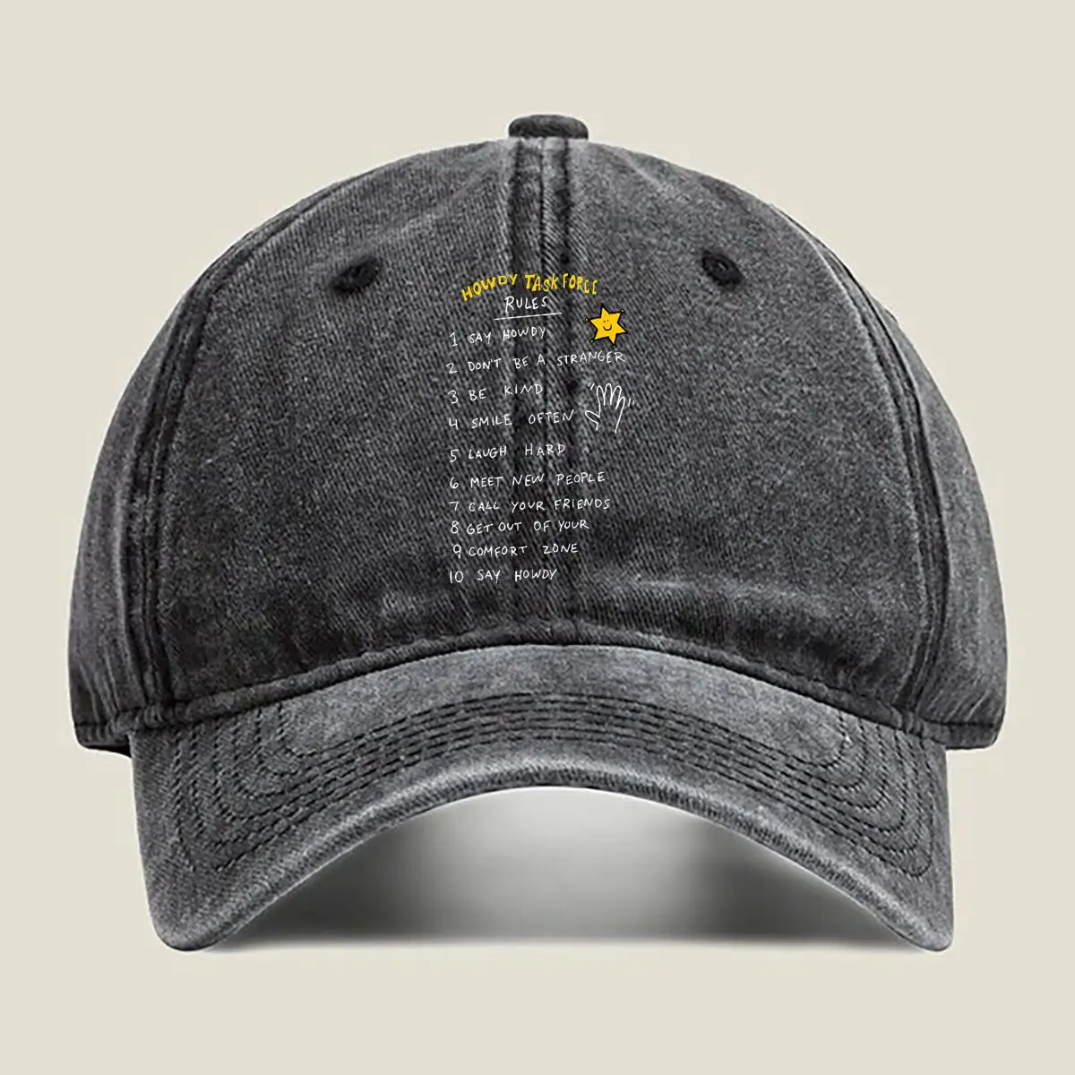 

Note — Тонкая, Минималистичная, Текстовая, Чистая, Вдохновляющая — Тематическая стираная бейсболка