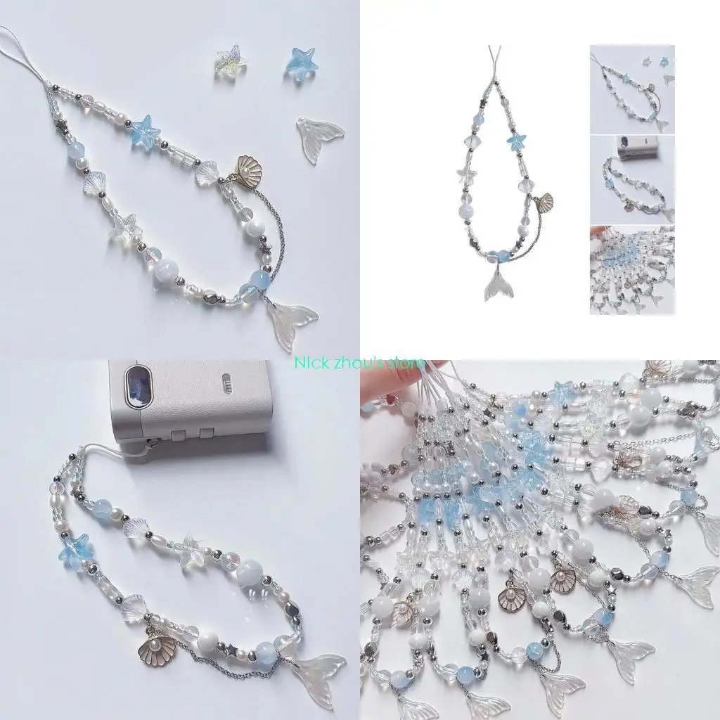 

E15E Shell Phone Chain Cellphone Pendant Phone Lanyard Bag Charm for Fashion Lovers