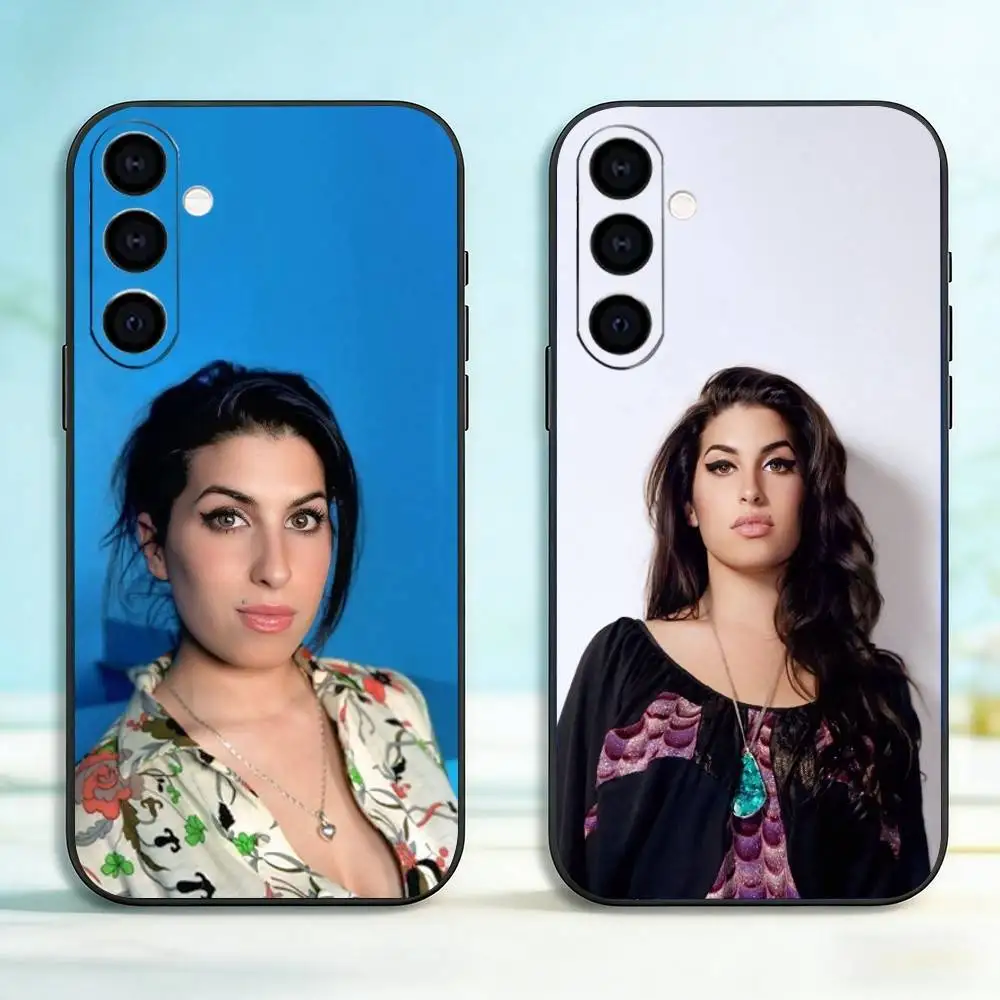 Amy Winehouse  Phone Case For Samsung Galaxy A73,A72,A71,A70,A53,A52,A51,Soft Silicone Black Cover