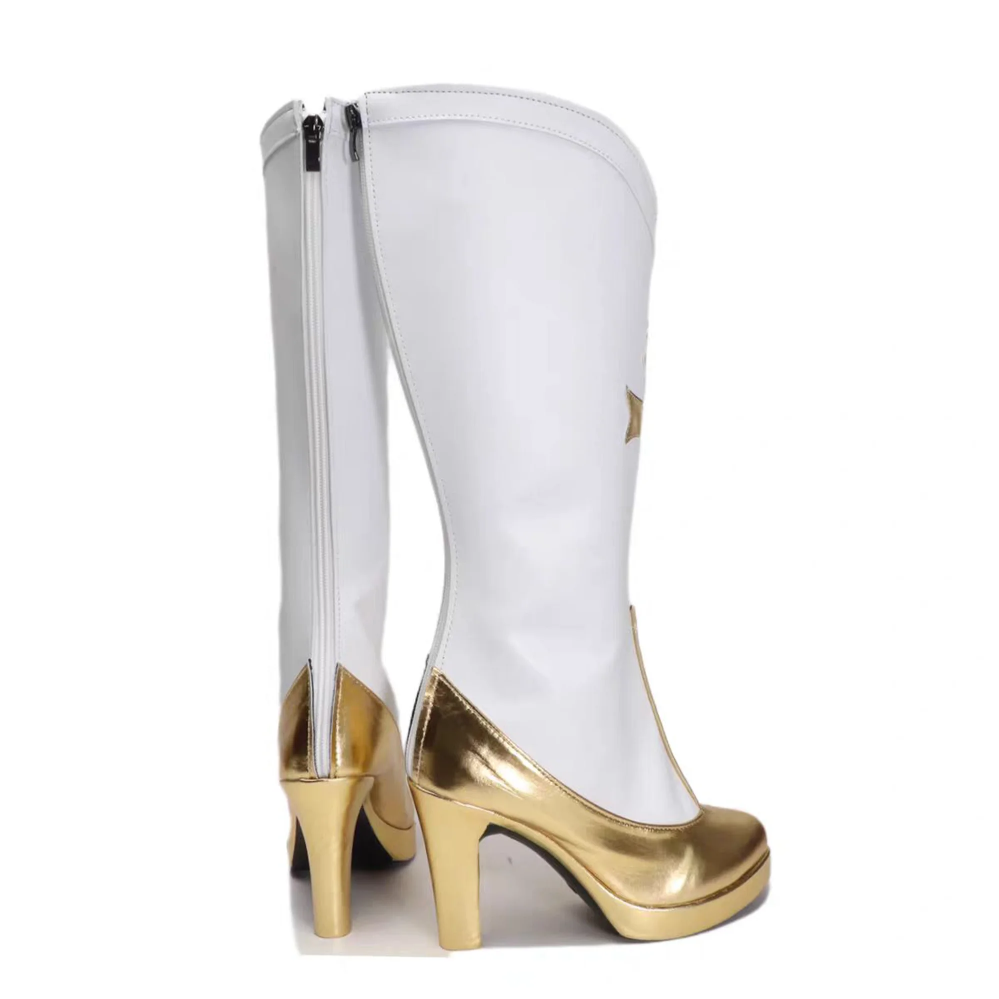 Costume de Cosplay unisexe Anime Mami Tomoe, chaussures d'halloween, bottes blanches élégantes