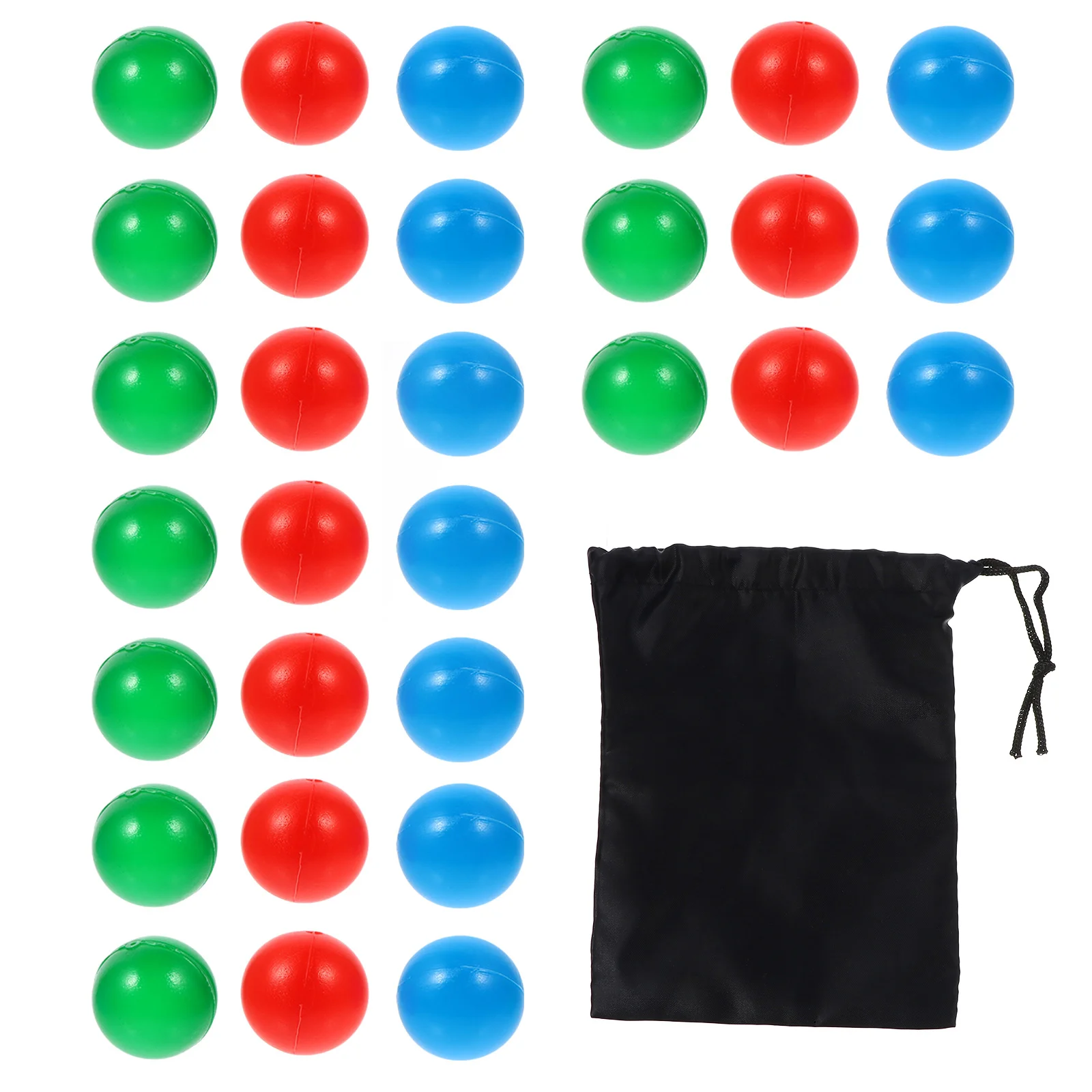 30 Pcs Teaching Balls 2mm Thick Plastic Kids Counting Toys Bright Random Colors Solid Probability Learning Balls Safe