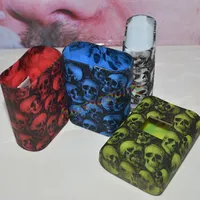 10pcs Colors random AL85 Skull Head Protective silicone case skin cover sleeve For SMOK Alien 85W Box Mod Alien Mini Alien Baby