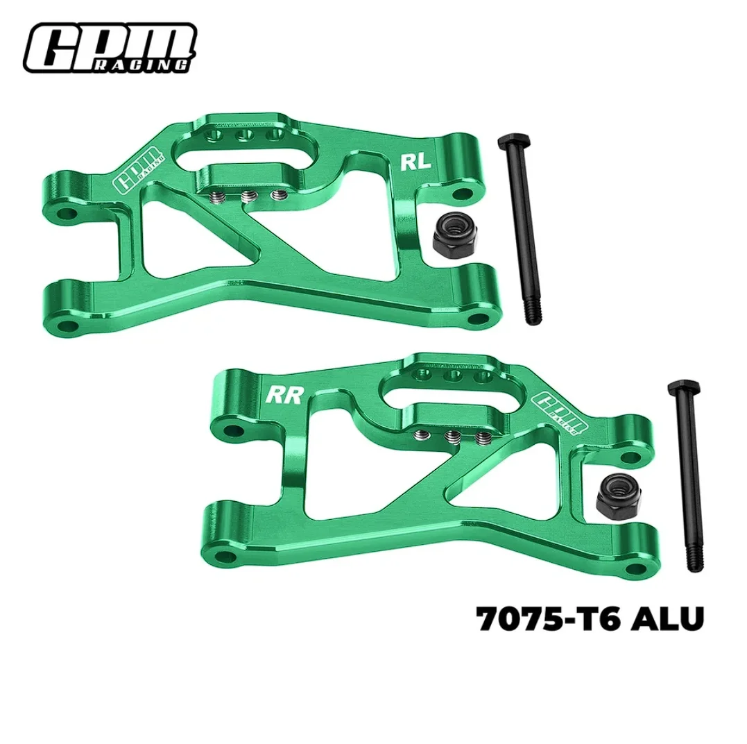 Brazos de suspensión inferiores traseros de aleación GPM CNC 7075 para TRAXXAS Mini Slash 10830